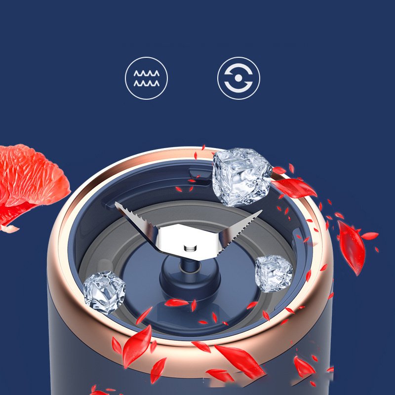 6blade Portable Blender Mini Juicer Cup Extractor Smoothie USB Charging Fruit Squeezer Blender Food Mixer Ice Crusher Portable Juicer Machine – Image 6