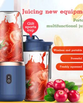 6blade Portable Blender Mini Juicer Cup Extractor Smoothie USB Charging Fruit Squeezer Blender Food Mixer Ice Crusher Portable Juicer Machine
